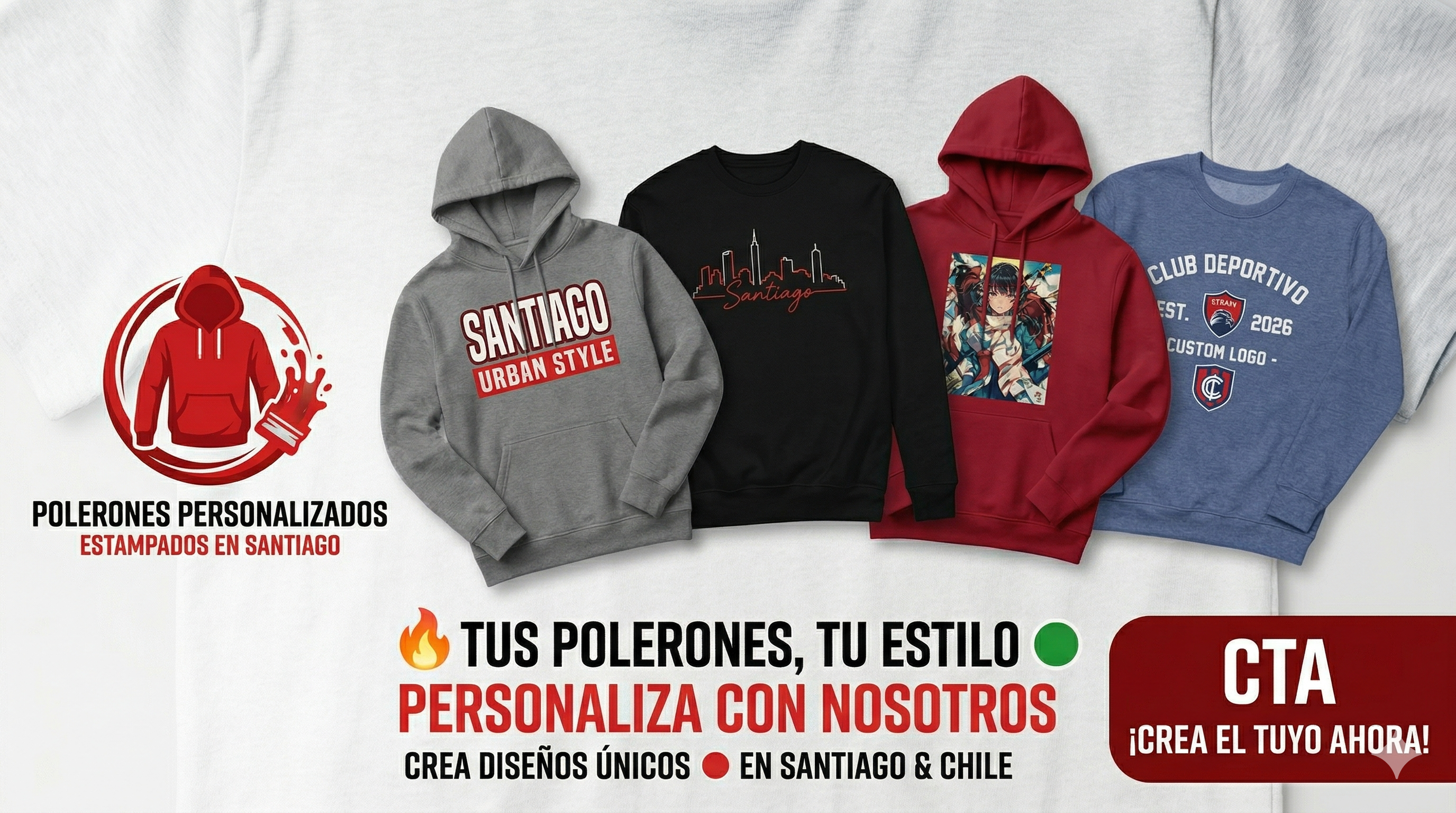 JF GOD'S COMPANY - Polerones Personalizados Santiago Chile Diseños Exclusivos